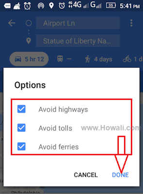 How to avoid, toll, highways and ferries on Google Maps? How to avoid, toll, highways and ferries on Google Maps?