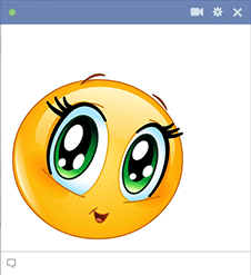 Big eyes smiley for Facebook