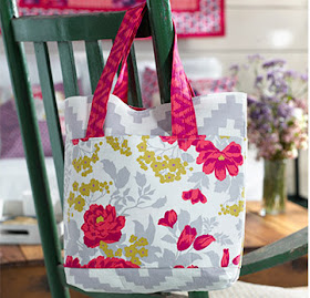 pattern pile tote bags