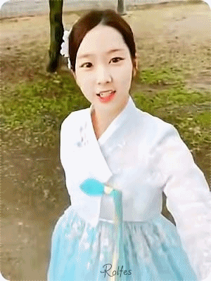 한복입은 오마이걸 지호.gif | 인스티즈