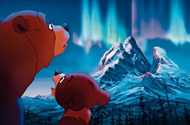 Koda, Kenai northern lights Brother Bear 2003 animatedfilmreviews.filminspector.com