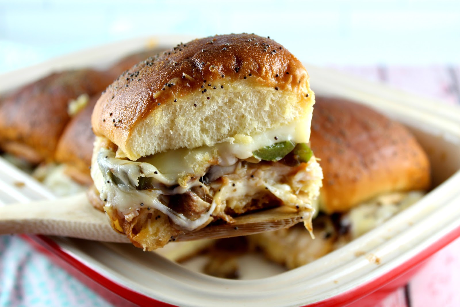 Recipe Philly Chicken Sliders The Food Hussy!