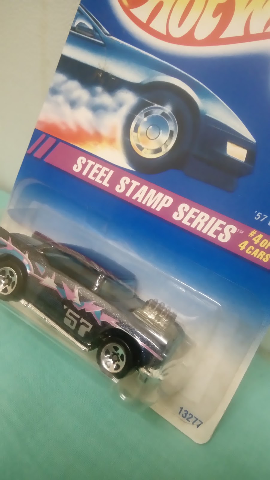 My Hot Wheels Garage 57 Chevy Steel Stamp Series