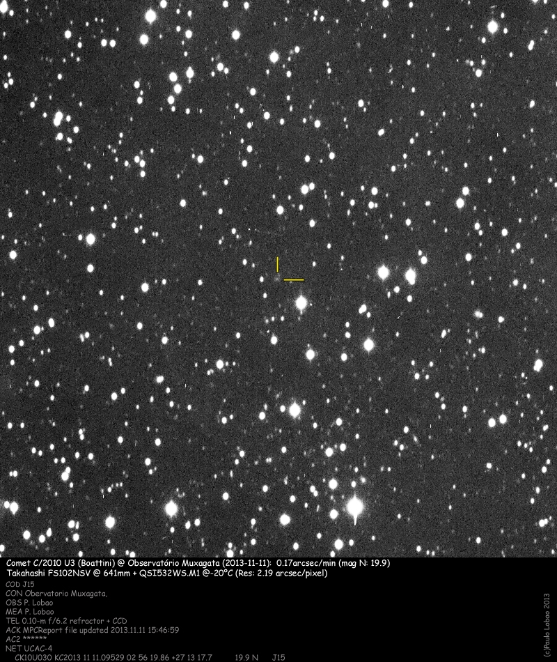 noviny Rekordní kometa Boattini