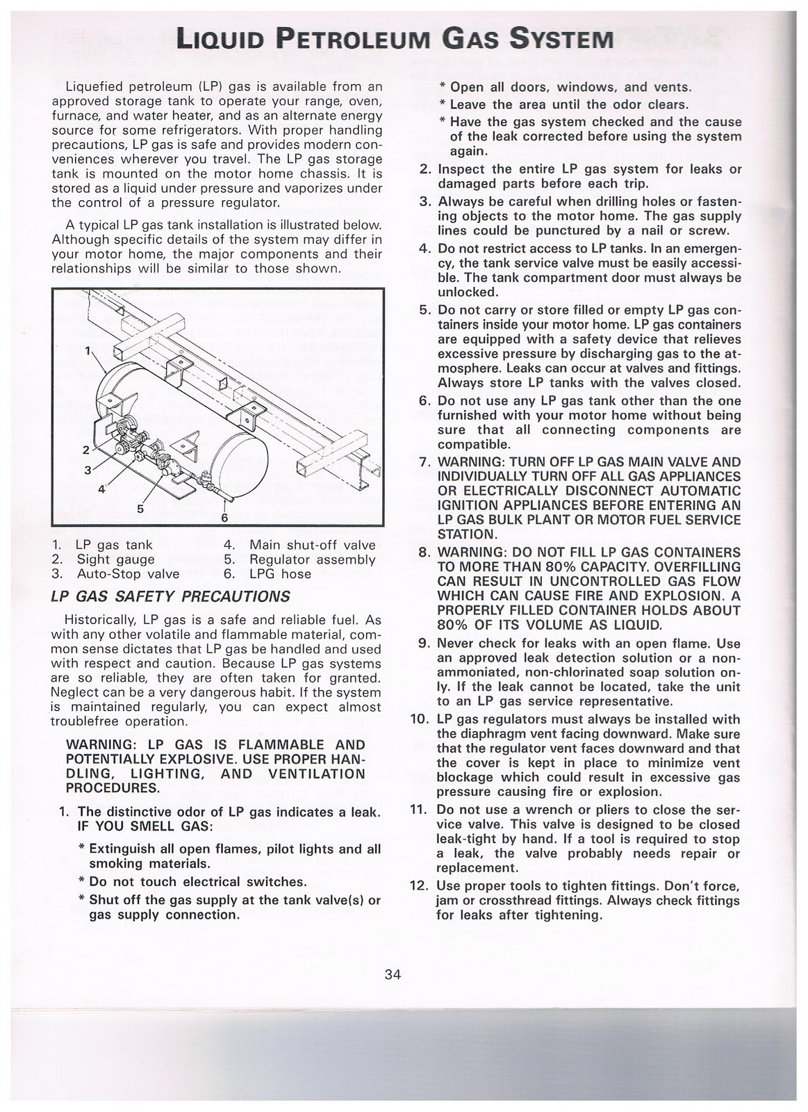 1983 Fleetwood Pace Arrow Owners Manuals: 1988 Pace Arrow Owners manual