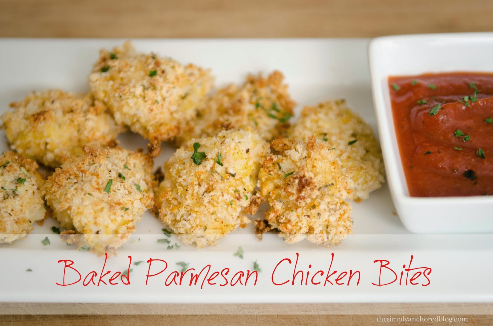 Simply Anchored: Baked Parmesan Chicken Bites