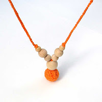 Natural teething necklace