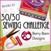 30/30 Sewing Challenge logo