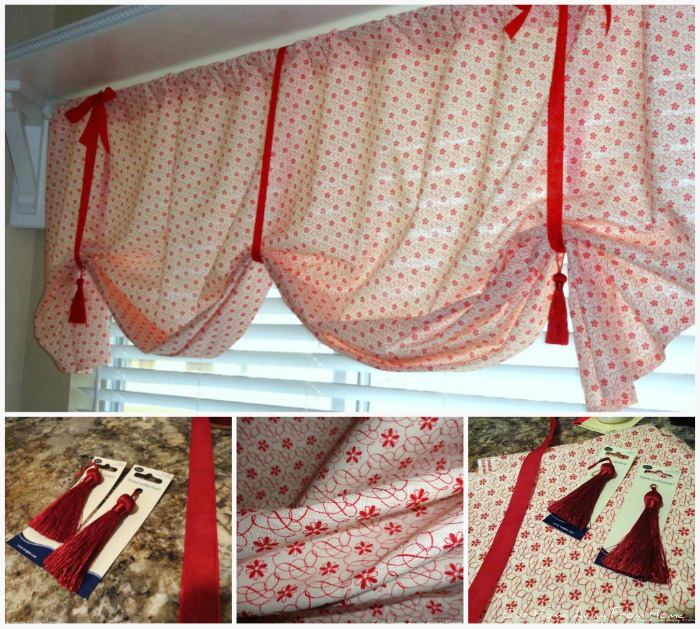 Our Home Away From Home: NO SEW WINDOW VALANCE
