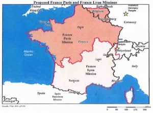 map of France, Paris mission