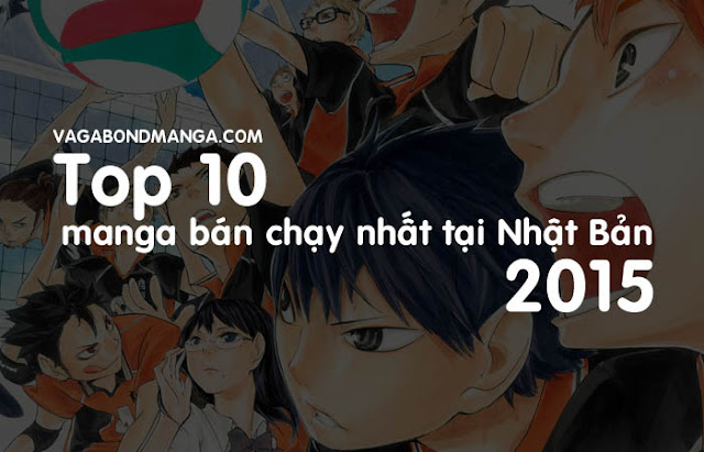 Top 10 manga bán chạy nhất năm 2015 tại Nhật Bản