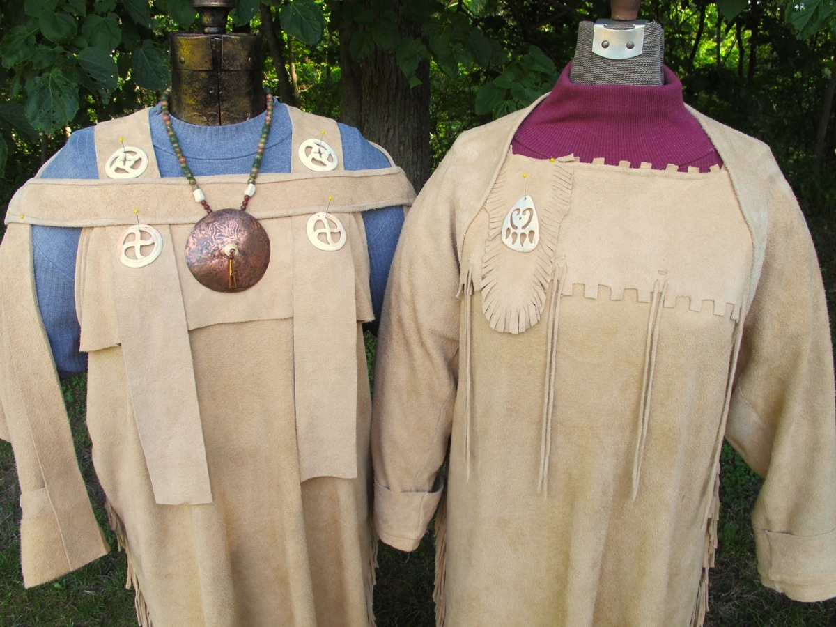 Stitching Up History Ojibway and Cree Two Hide Strap Dress Project