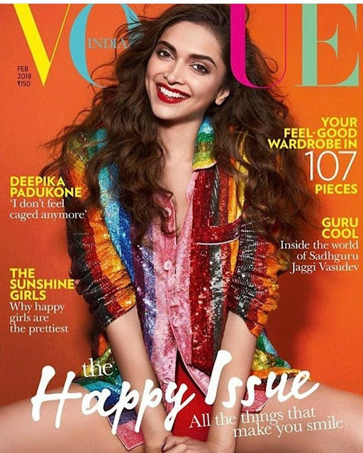 Deepika Padukone Sizzles on Vogue Feb 2018 Cover