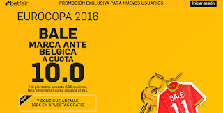 betfair supercuota Bale marca Gales vs Belgica 1 julio betfair supercuota Bale marca Gales vs Belgica 1 julio