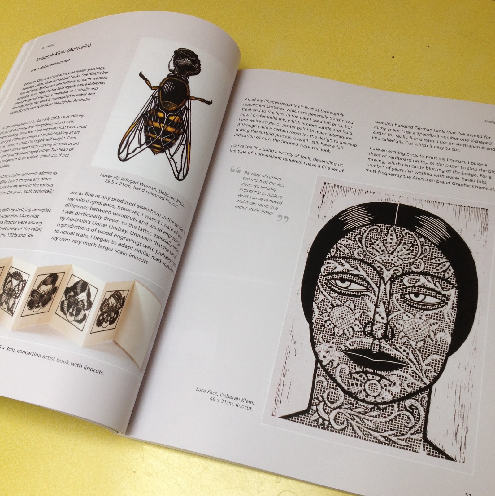 Moth Woman Press LINOCUT for artists and designers