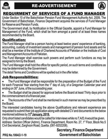 REQUIREMENT OF SERVICES OF A FUND MANAGER 1 Requiremnt of funds manager