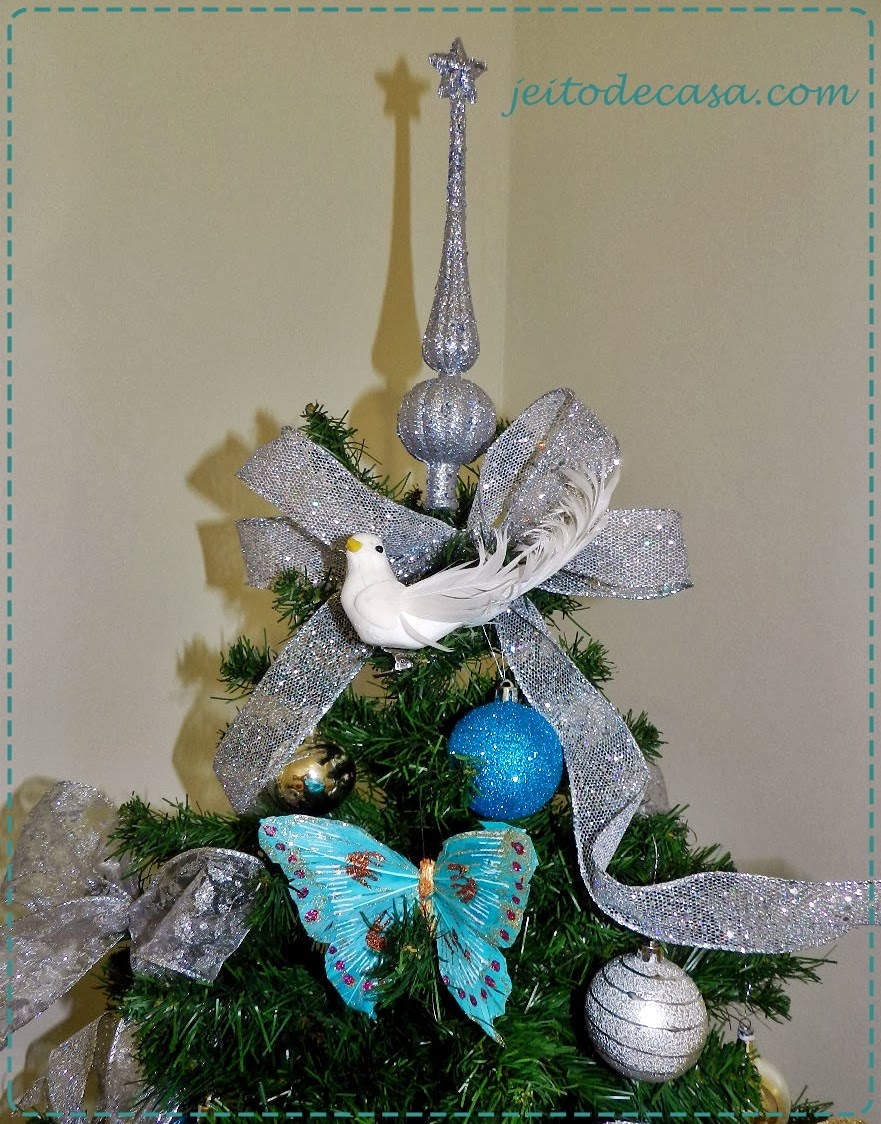 Árvore de natal prata e azul - Jeito de Casa - Blog de Decoração e  Arquitetura