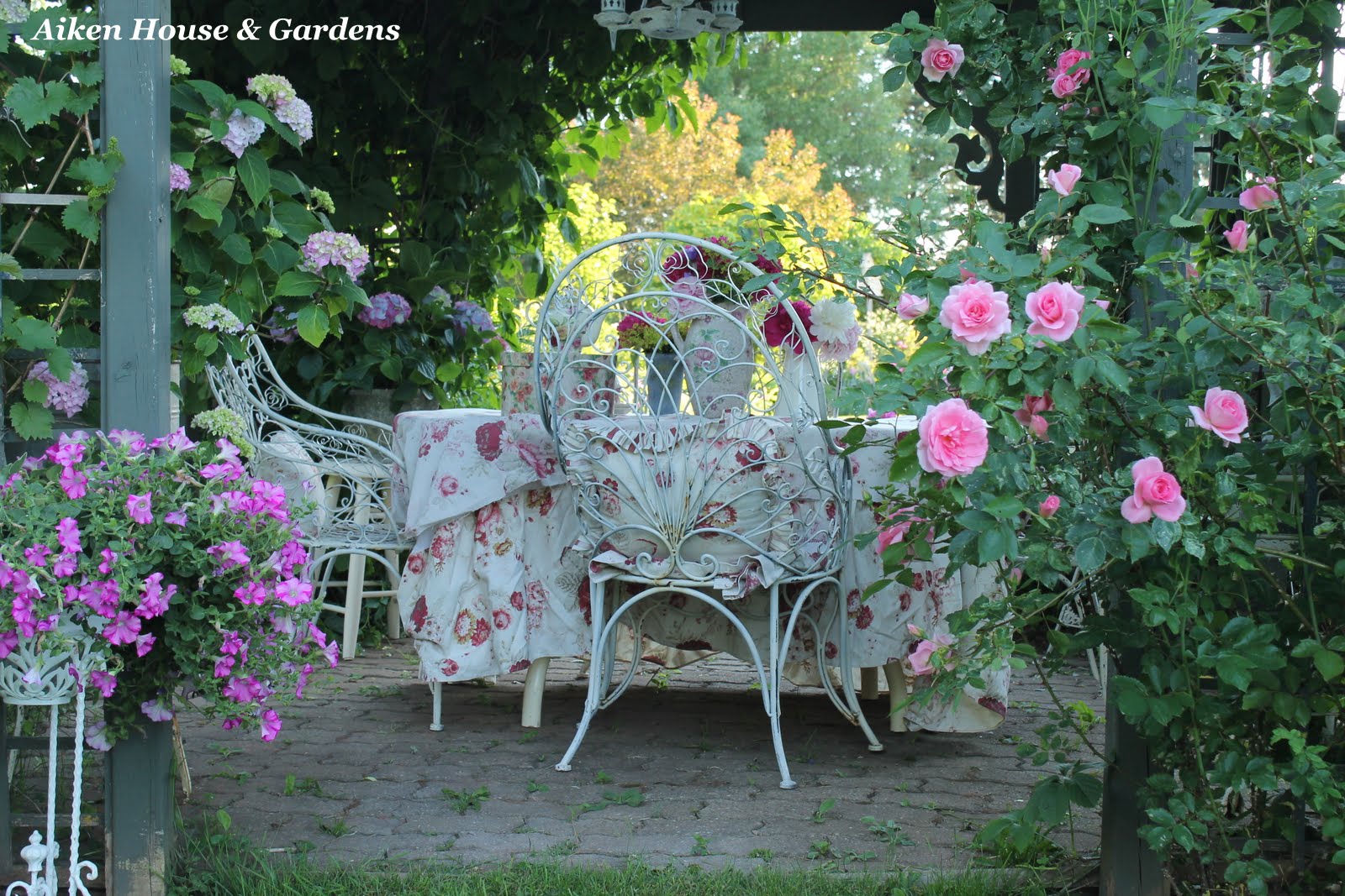 Aiken House & Gardens: Romantic Garden Style Aiken House & Gardens: Romantic Garden Style on Romantic Patio Ideas id=53238