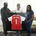 Football star Asisat Oshoala visits First Lady of Lagos state Mrs Bolanle Ambode