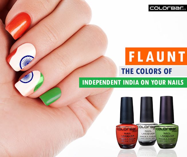 Show your patriotic side with Tricolor Nails