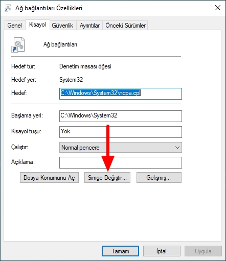 Windows 10'da ağ bağdaştırıcıları kısayolu nasıl oluşturulur 6 Image%2B6