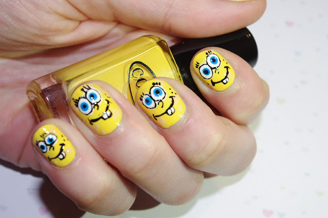 spongebob squarepaints nails