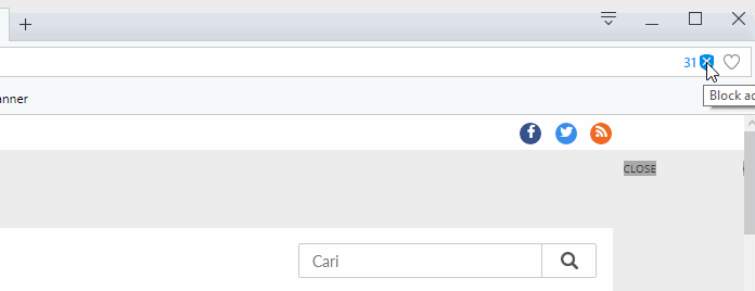 AdBlock pada Opera Browser AdBlock pada Opera Browser