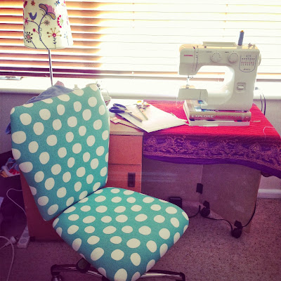 Spotty sewing room chair 