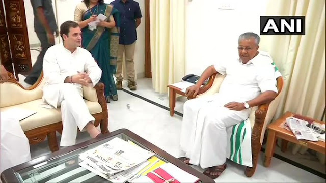 राहुल गांधी ने केरल के CM विजयन से की मुलाकात - newsonfloor.com