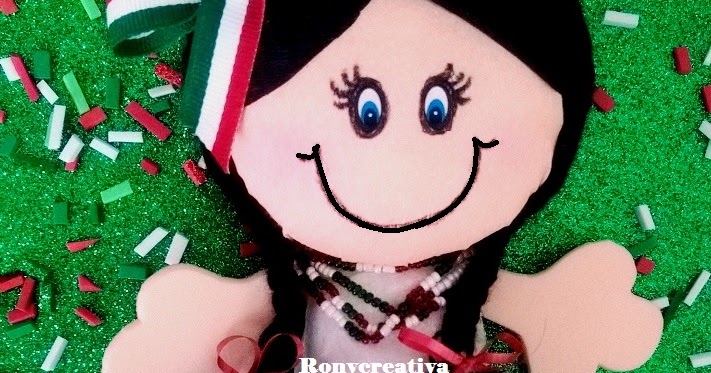 muñecas de foami mexicanas