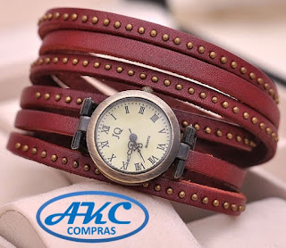 Reloj Mujer Punk rojo