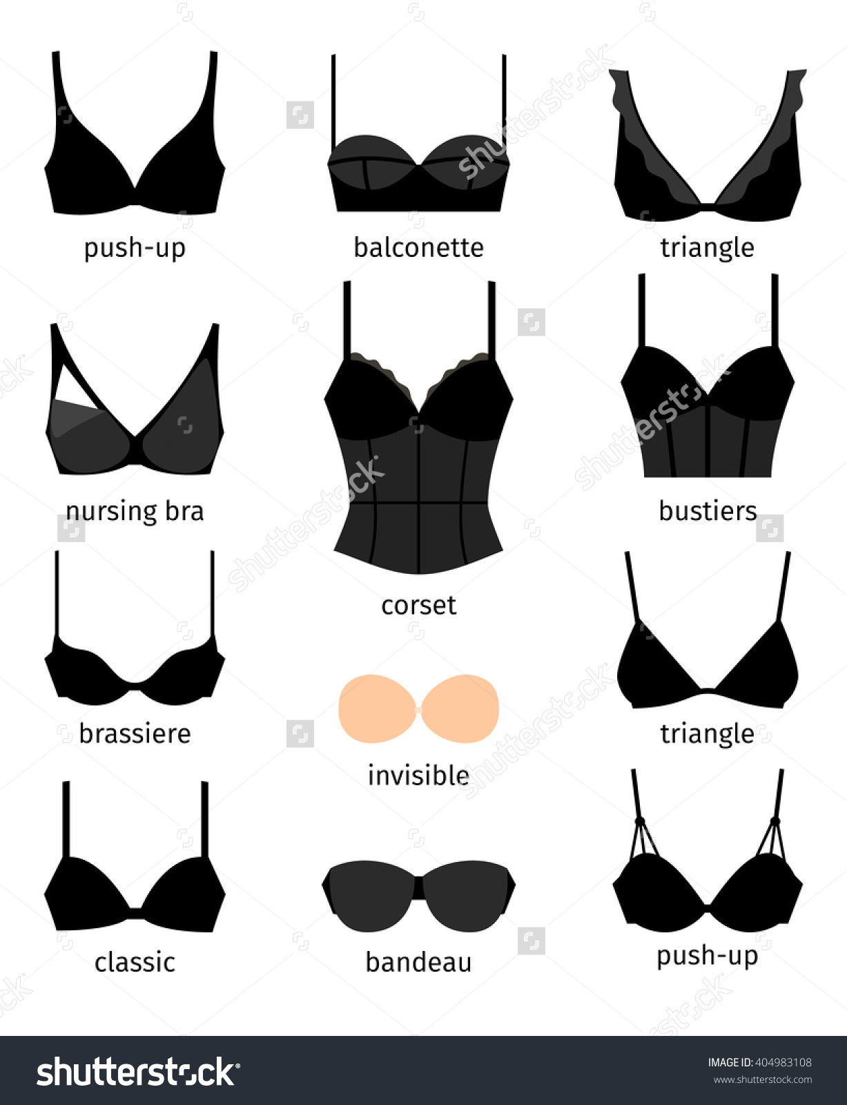 types of bra