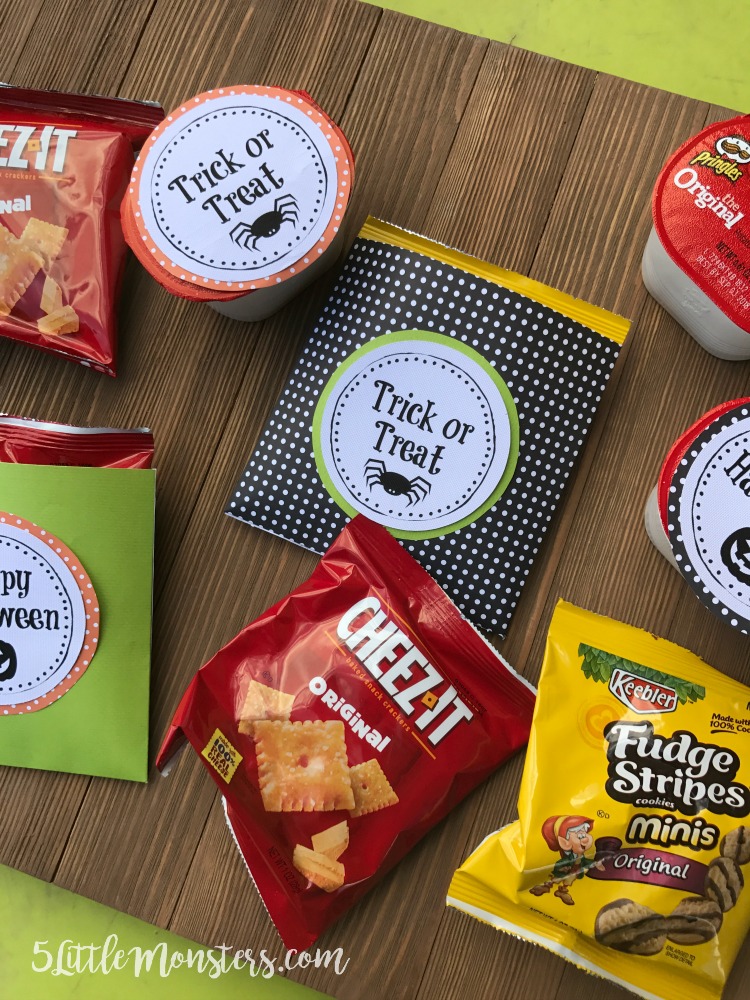 5 Little Monsters Treat Bags And Printable Tags Do You Ever Need To Have Snacks For A Party Maybe Classroom Your Preschool Or Elementary Age Kid Just With Friends