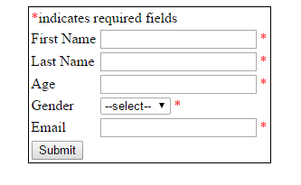 server side validation page load