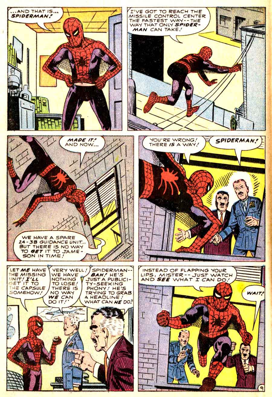 Amazing Spider-man v1 #1 1963 marvel comic book page art by Steve Ditko