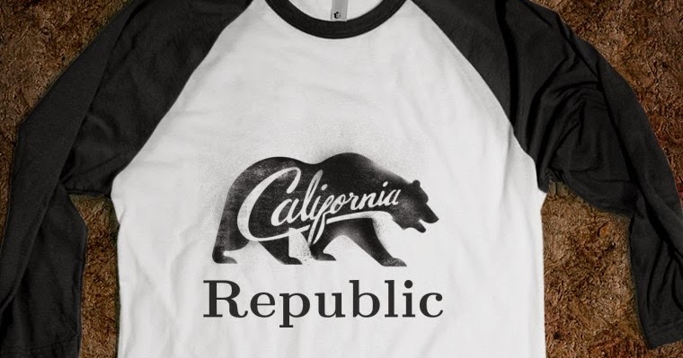 Bear Flag Museum: California Bear Flag Republic Baseball Shirt