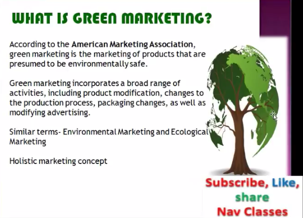 green marketing concept