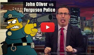 click to play John Oliver's take on Police and Michael Brown shooting incident Watch how John Oliver takes on Ferguson Police Shooting regarding Michael Brown death via geniushowto.blogspot.com police brutality videos