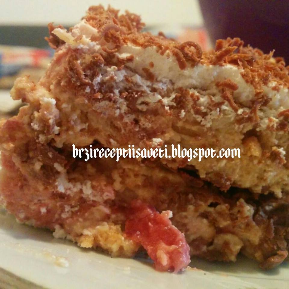 Brzireceptiisaveti.blogspot.com: Brza keks torta sa jogurtom i jagodama ...
