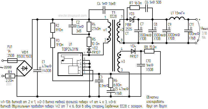 Dp904c схема блока питания at_psu_1.gif (1000 × 733)