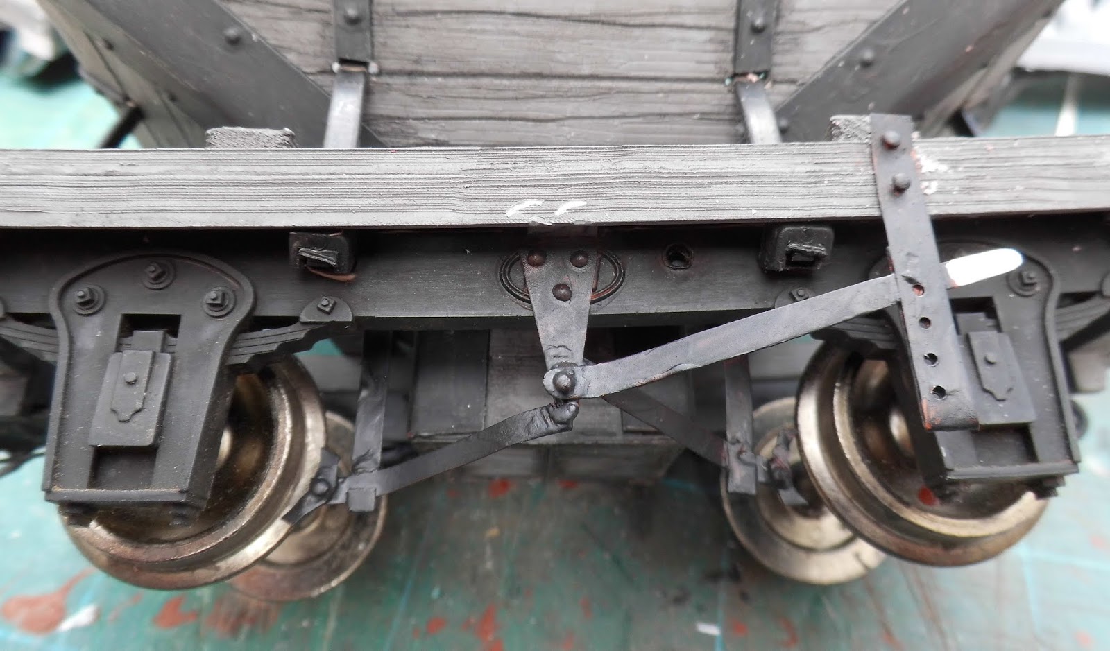 Peckforton Light Railway How I made brake gear for some HLW based wagons