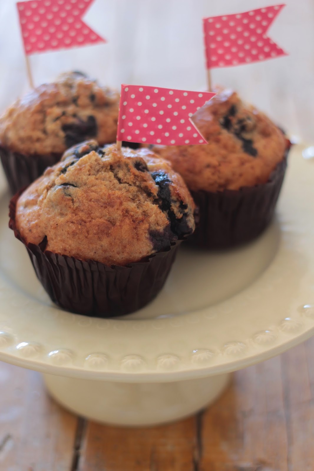 As Minhas Receitas Muffins Integrais de Banana e Mirtilos