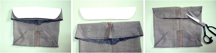 How to sew a small bag of denim old jeans.  DIY step-by-step tutorial. Как сшить сумочку  из джинс