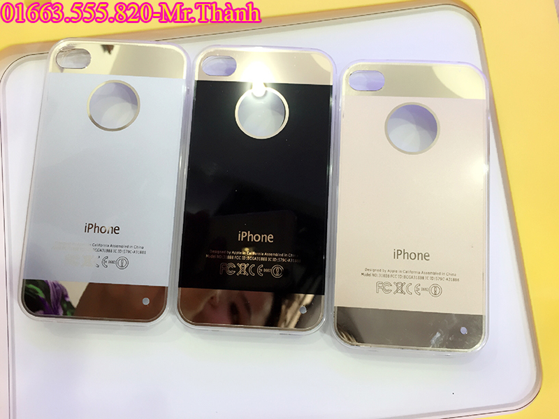 Ốp Lưng Xi Vàng Khoét Táo Cho iPhone 4/4S