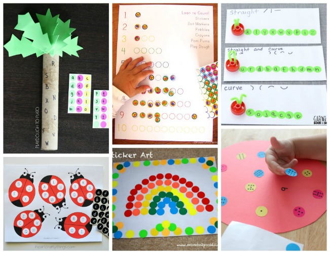26 Fun Things to Do with Color Dot Stickers! School Time Snippets
