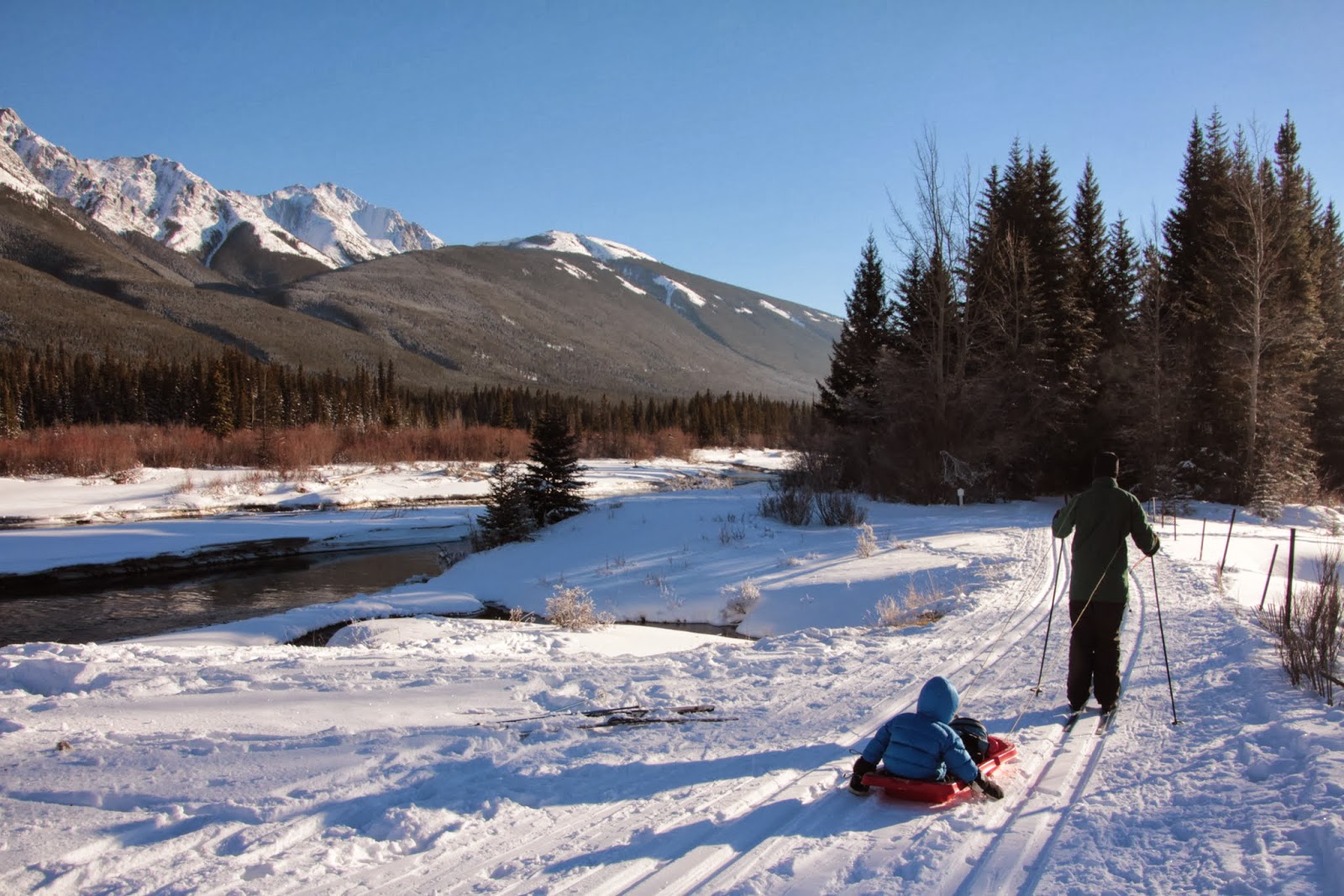 Family Adventures in the Canadian Rockies Family Cross Country Ski