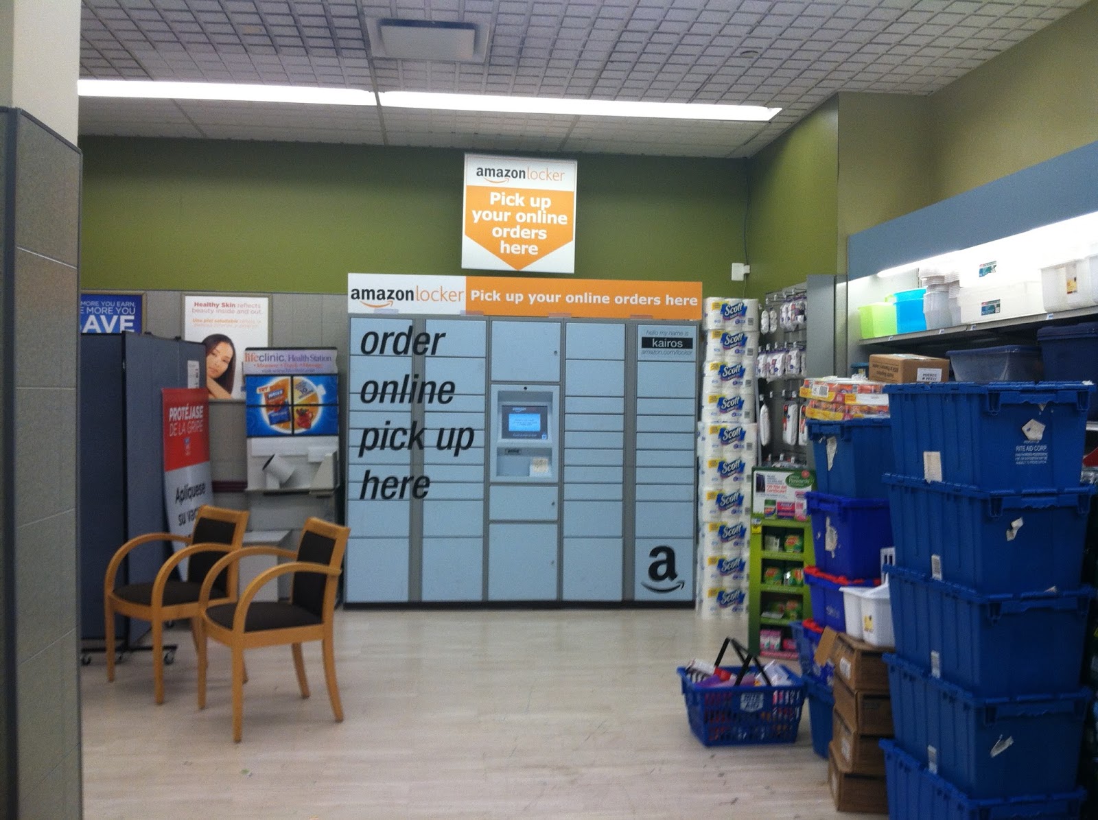 sarah runs a lot Amazon Locker