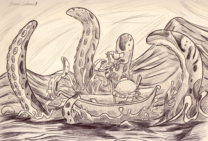 Ilustración Sami Cartoon El Salvador PortafolioSV