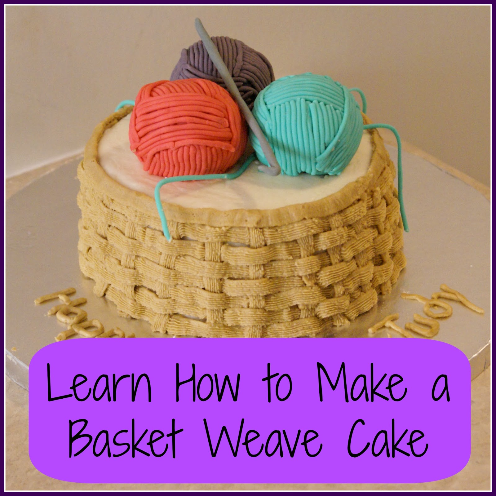Basket Weave Using Buttercream