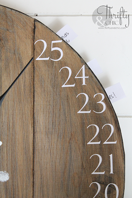 DIY wood clock christmas advent calendar! Easy and simple project!